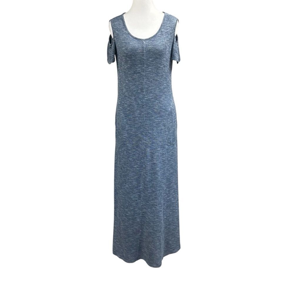 Soft Surroundings Electra Cold Shoulder Maxi Dress With Pockets Womens Small Pet
